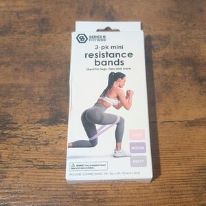 Series 8 Fitness Resistance Bands 3-Pack - Light, Medium, Heavy